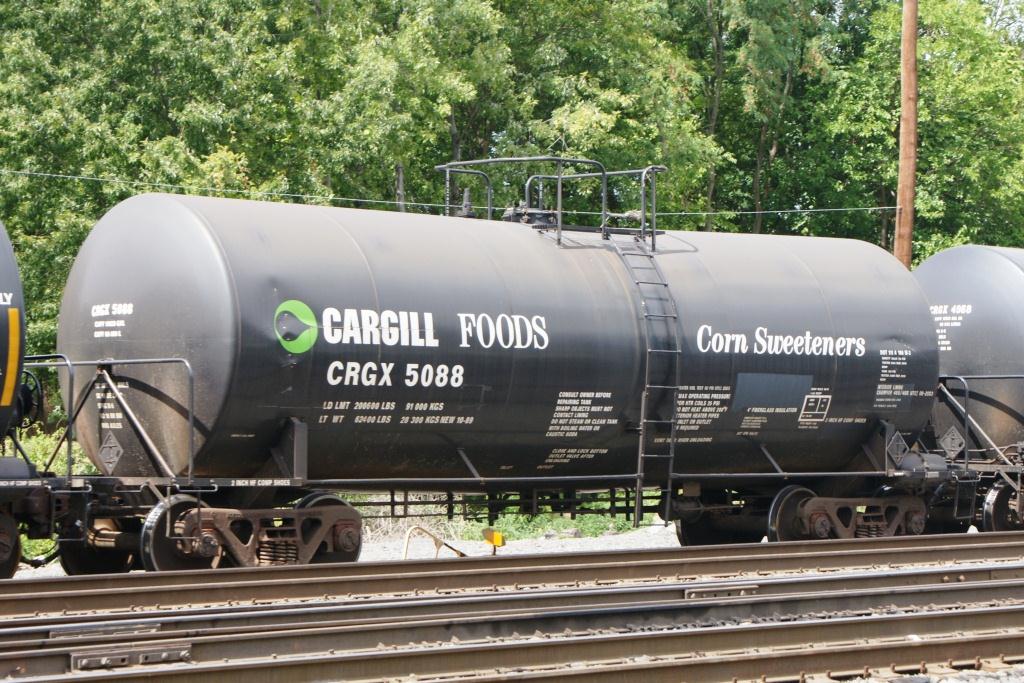 Cargill car delivers its load to the famous factory in Hershey, PA.